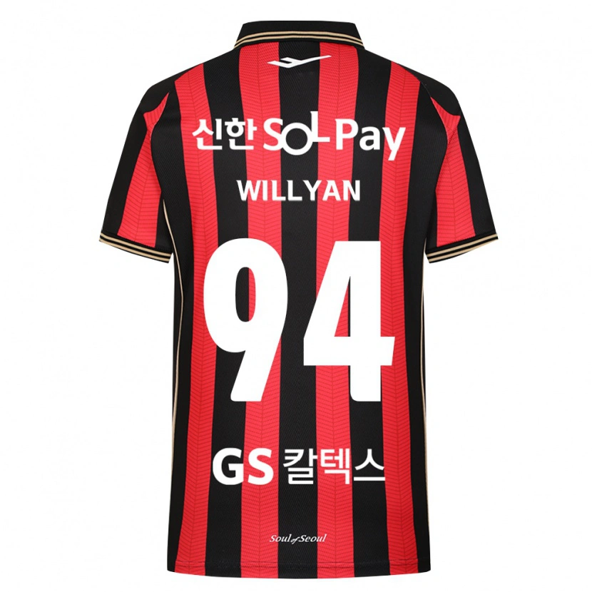Danxen Kvinder Willyan #94 Rød Hvid Sort Hjemmebane Spillertrøjer 2026/27 Trøje T-Shirt