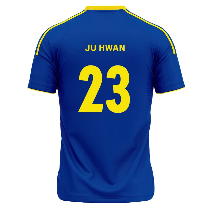 Danxen Kvinder Ju-Hwan Kim #23 Kongelig Blå Gul Hjemmebane Spillertrøjer 2026/27 Trøje T-Shirt