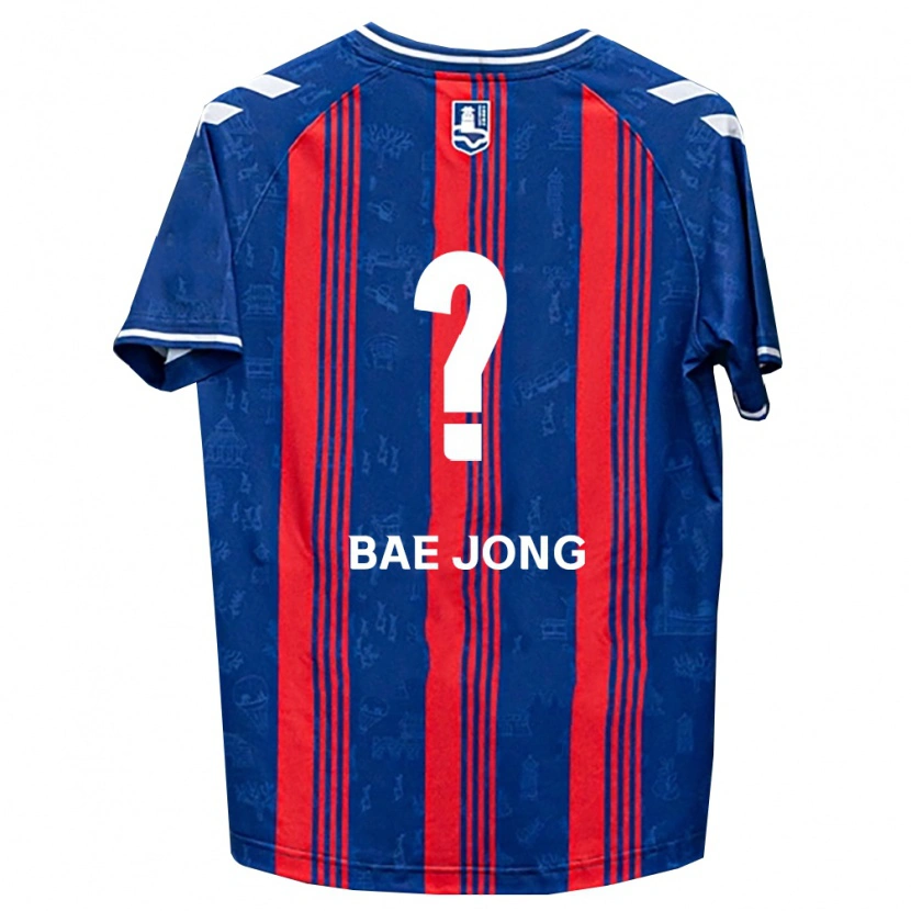 Danxen Kvinder Bae-Jong Park #0 Blå Rød Hvid Hjemmebane Spillertrøjer 2026/27 Trøje T-Shirt