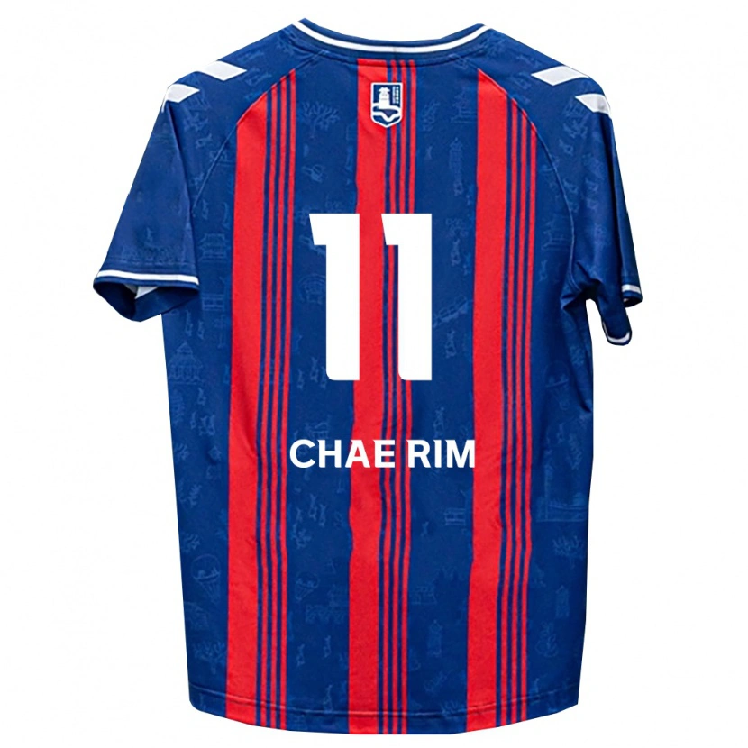 Danxen Kvinder Chae-Rim Kang #11 Blå Rød Hvid Hjemmebane Spillertrøjer 2026/27 Trøje T-Shirt
