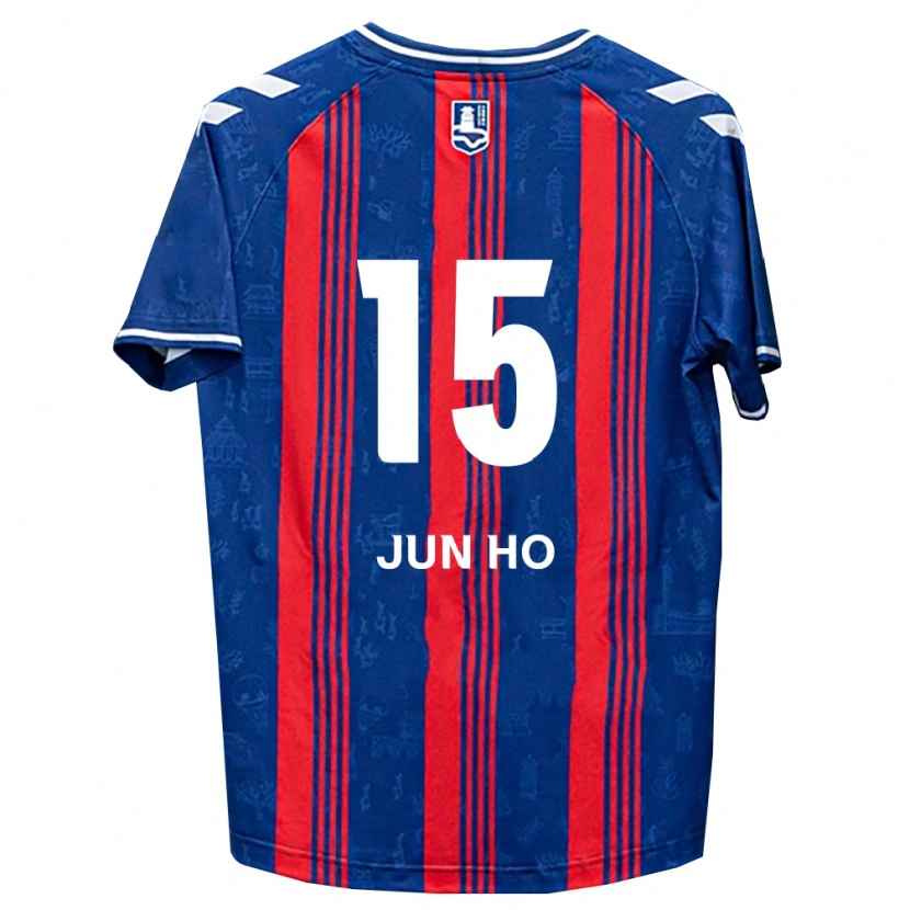 Danxen Kvinder Jun-Ho Hong #15 Blå Rød Hvid Hjemmebane Spillertrøjer 2026/27 Trøje T-Shirt