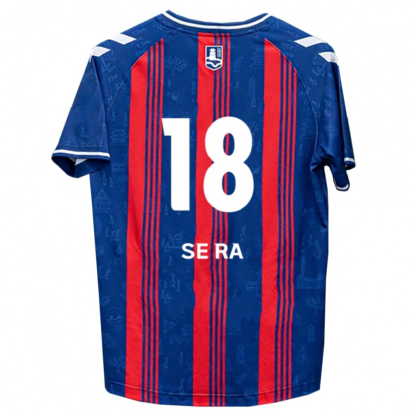 Danxen Kvinder Se-Ra Park #18 Blå Rød Hvid Hjemmebane Spillertrøjer 2026/27 Trøje T-Shirt