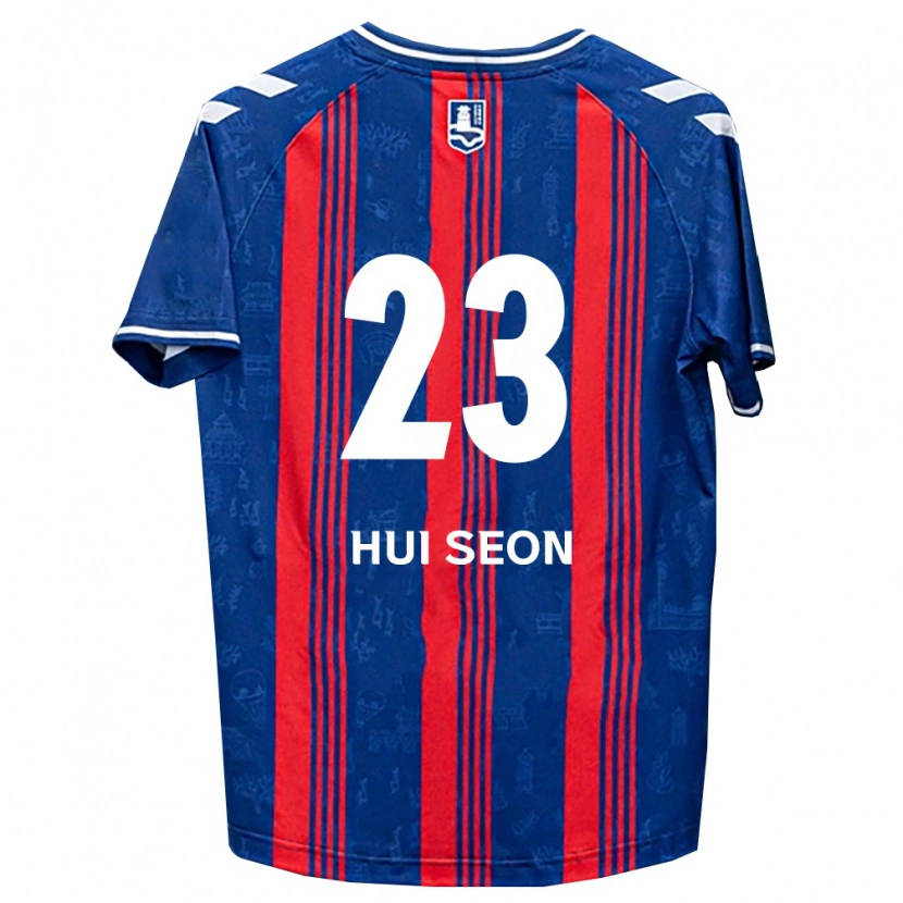 Danxen Kvinder Hui-Seon Kwon #23 Blå Rød Hvid Hjemmebane Spillertrøjer 2026/27 Trøje T-Shirt