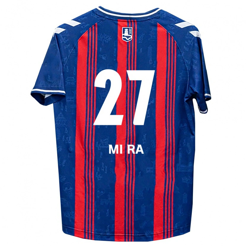 Danxen Kvinder Mi-Ra Moon #27 Blå Rød Hvid Hjemmebane Spillertrøjer 2026/27 Trøje T-Shirt