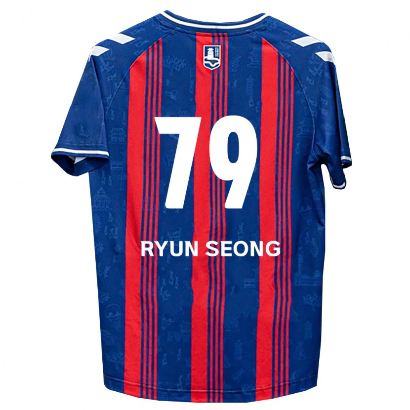 Danxen Kvinder Ryun-Seong Choe #79 Blå Rød Hvid Hjemmebane Spillertrøjer 2026/27 Trøje T-Shirt
