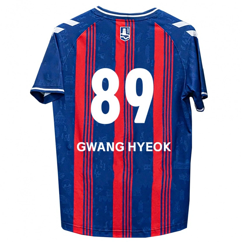Danxen Kvinder Gwang-Hyeok Lee #89 Blå Rød Hvid Hjemmebane Spillertrøjer 2026/27 Trøje T-Shirt