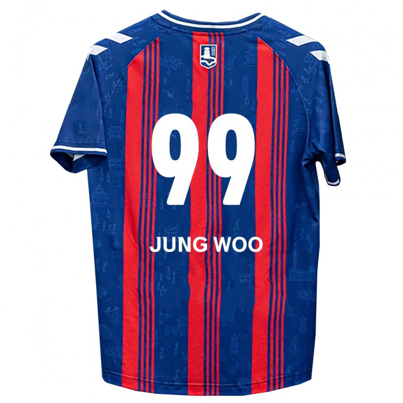 Danxen Kvinder Jung-Woo Ha #99 Blå Rød Hvid Hjemmebane Spillertrøjer 2026/27 Trøje T-Shirt
