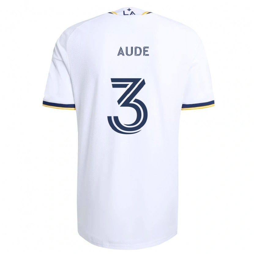 Danxen Kvinder Julián Aude #3 Blå Gul Og Hvid Hjemmebane Spillertrøjer 2026/27 Trøje T-Shirt