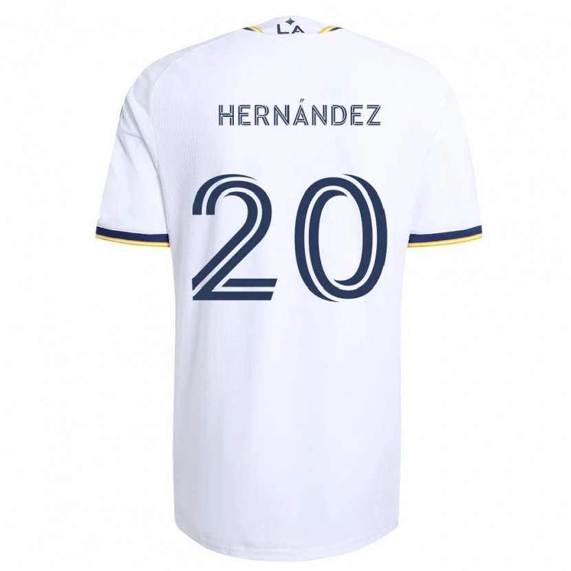 Danxen Kvinder Roberto Hernández #20 Blå Gul Og Hvid Hjemmebane Spillertrøjer 2026/27 Trøje T-Shirt