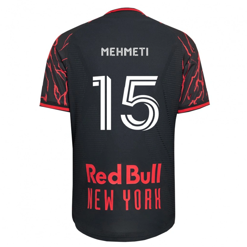 Danxen Kvinder Adri Mehmeti #15 Rød Sort Hvid Hjemmebane Spillertrøjer 2026/27 Trøje T-Shirt