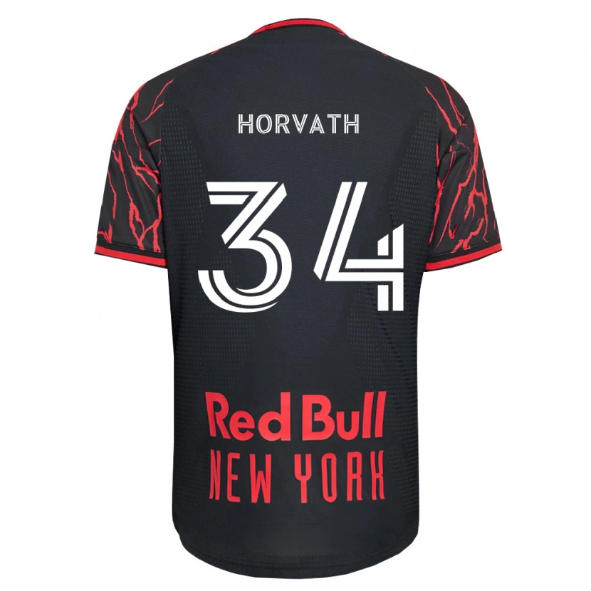 Danxen Kvinder Ethan Horvath #34 Rød Sort Hvid Hjemmebane Spillertrøjer 2026/27 Trøje T-Shirt