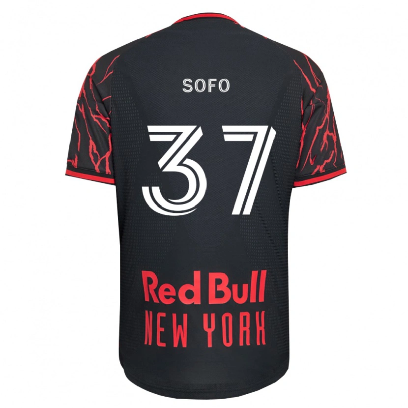 Danxen Kvinder Mohammed Sofo #37 Rød Sort Hvid Hjemmebane Spillertrøjer 2026/27 Trøje T-Shirt