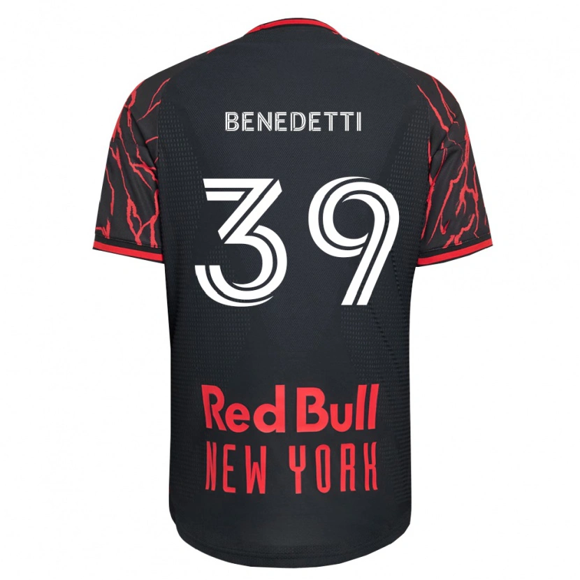 Danxen Kvinder Nehuén Benedetti #39 Rød Sort Hvid Hjemmebane Spillertrøjer 2026/27 Trøje T-Shirt