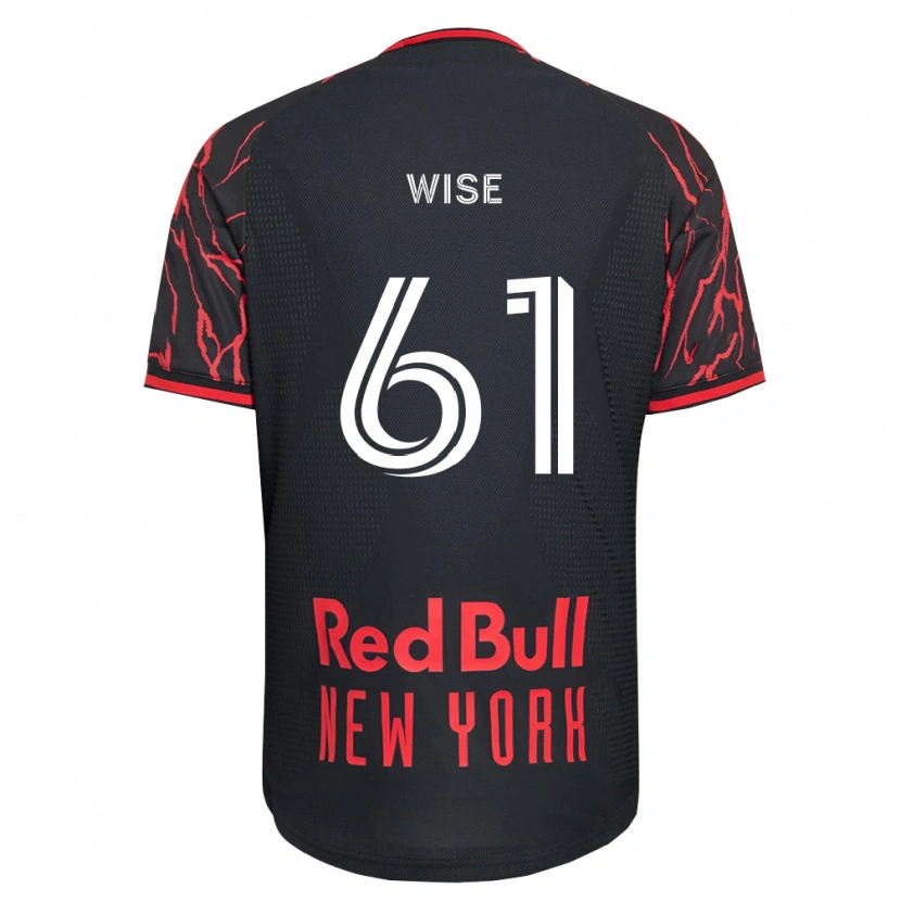 Danxen Kvinder Henry Wise #61 Rød Sort Hvid Hjemmebane Spillertrøjer 2026/27 Trøje T-Shirt