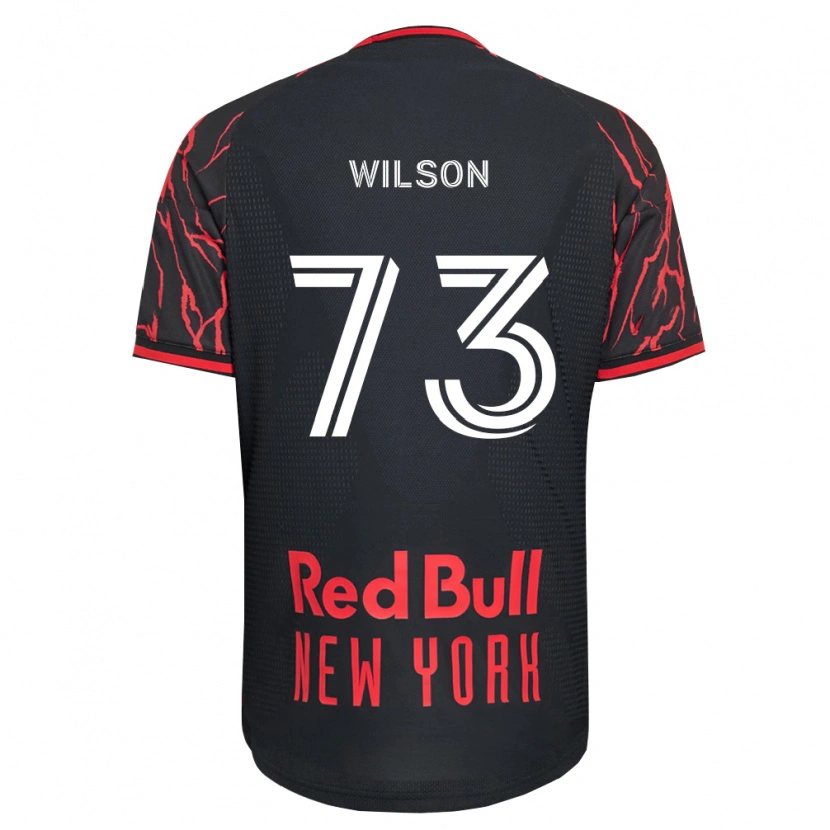 Danxen Kvinder Akheem Wilson #73 Rød Sort Hvid Hjemmebane Spillertrøjer 2026/27 Trøje T-Shirt
