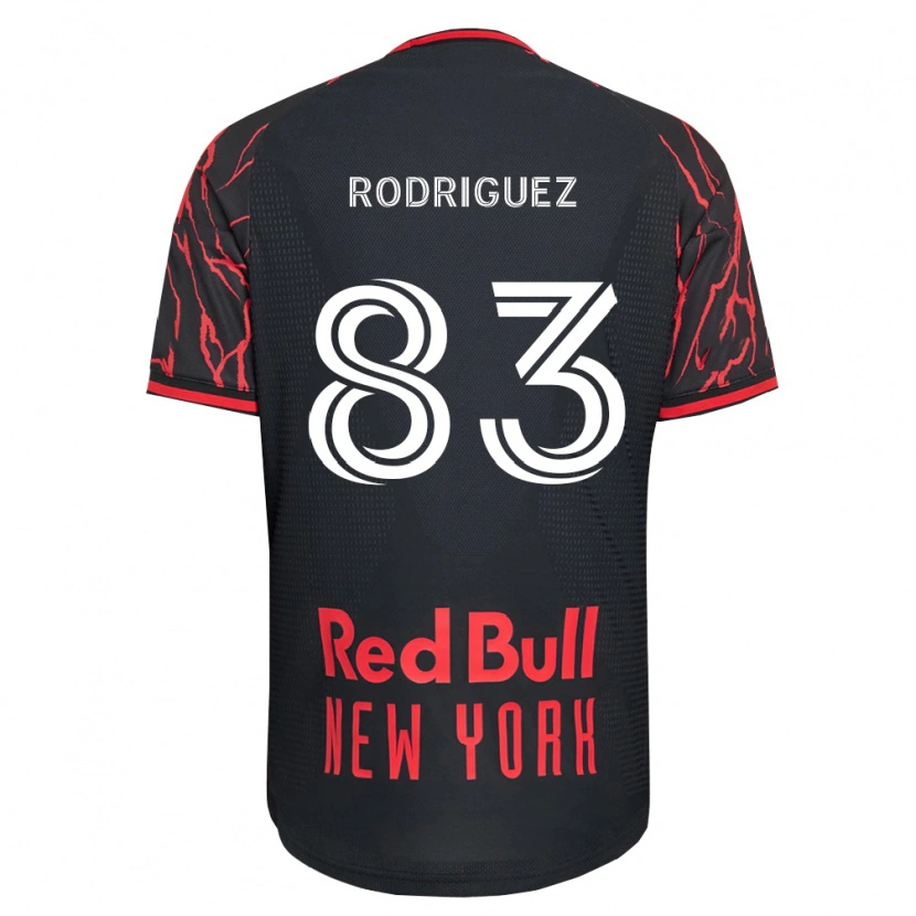 Danxen Kvinder Benjamin Rodriguez #83 Rød Sort Hvid Hjemmebane Spillertrøjer 2026/27 Trøje T-Shirt