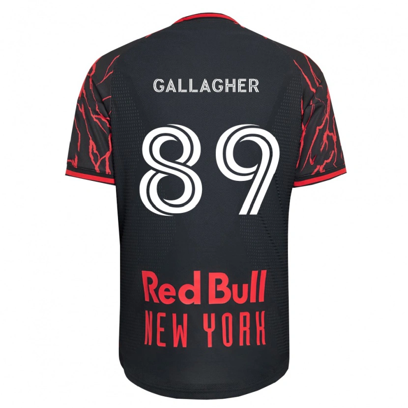 Danxen Kvinder Christian Gallagher #89 Rød Sort Hvid Hjemmebane Spillertrøjer 2026/27 Trøje T-Shirt