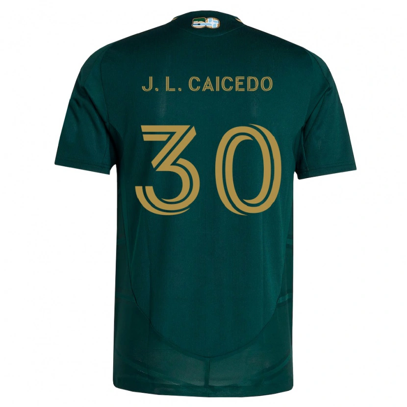 Danxen Kvinder José Caicedo #30 Mørkegrøn Brun Hjemmebane Spillertrøjer 2026/27 Trøje T-Shirt
