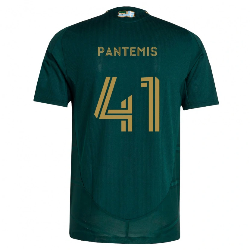 Danxen Kvinder James Pantemis #41 Mørkegrøn Brun Hjemmebane Spillertrøjer 2026/27 Trøje T-Shirt