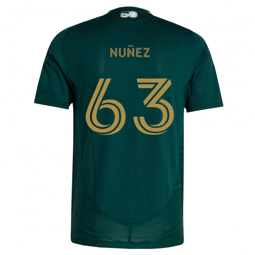 Danxen Kvinder Daniel Núñez #63 Mørkegrøn Brun Hjemmebane Spillertrøjer 2026/27 Trøje T-Shirt