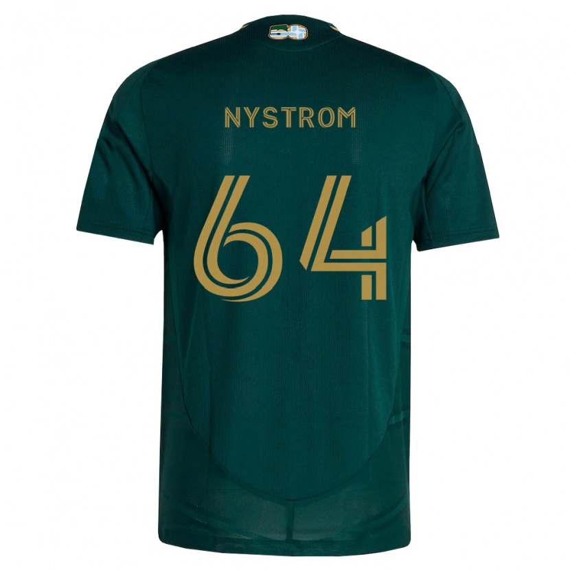 Danxen Kvinder August Nystrom #64 Mørkegrøn Brun Hjemmebane Spillertrøjer 2026/27 Trøje T-Shirt