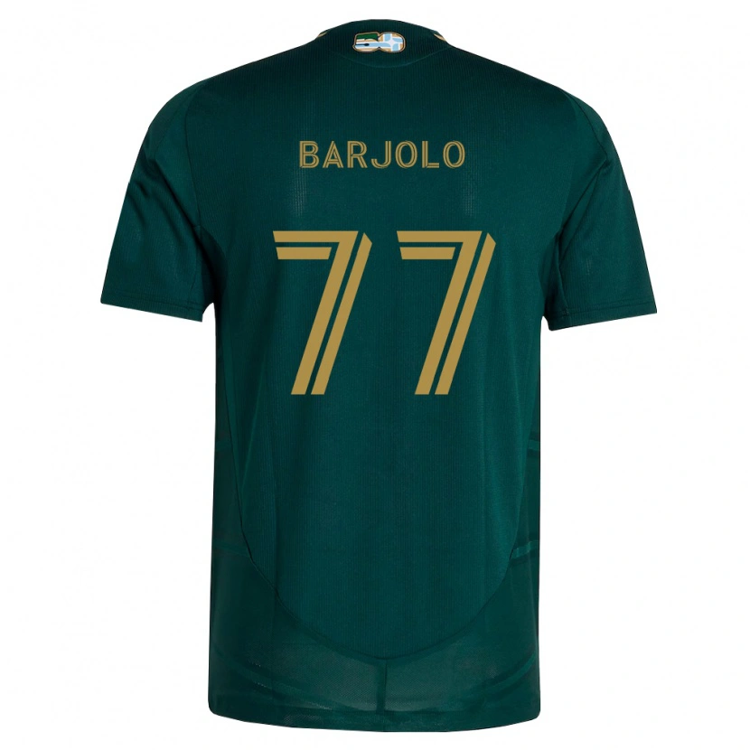 Danxen Kvinder Benjamin Barjolo #77 Mørkegrøn Brun Hjemmebane Spillertrøjer 2026/27 Trøje T-Shirt