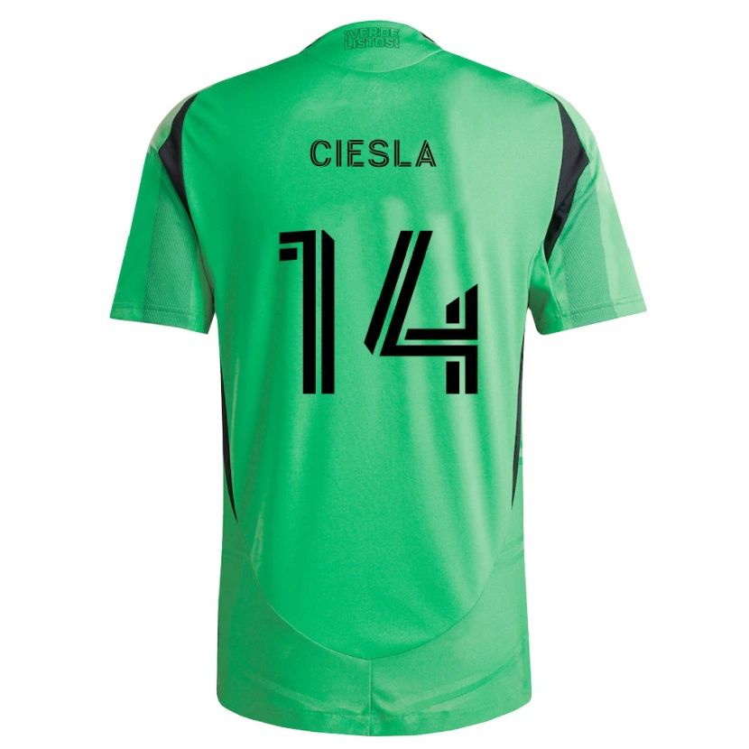 Danxen Kvinder Daniel Ciesla #14 Smaragdgrøn Sort Hjemmebane Spillertrøjer 2026/27 Trøje T-Shirt