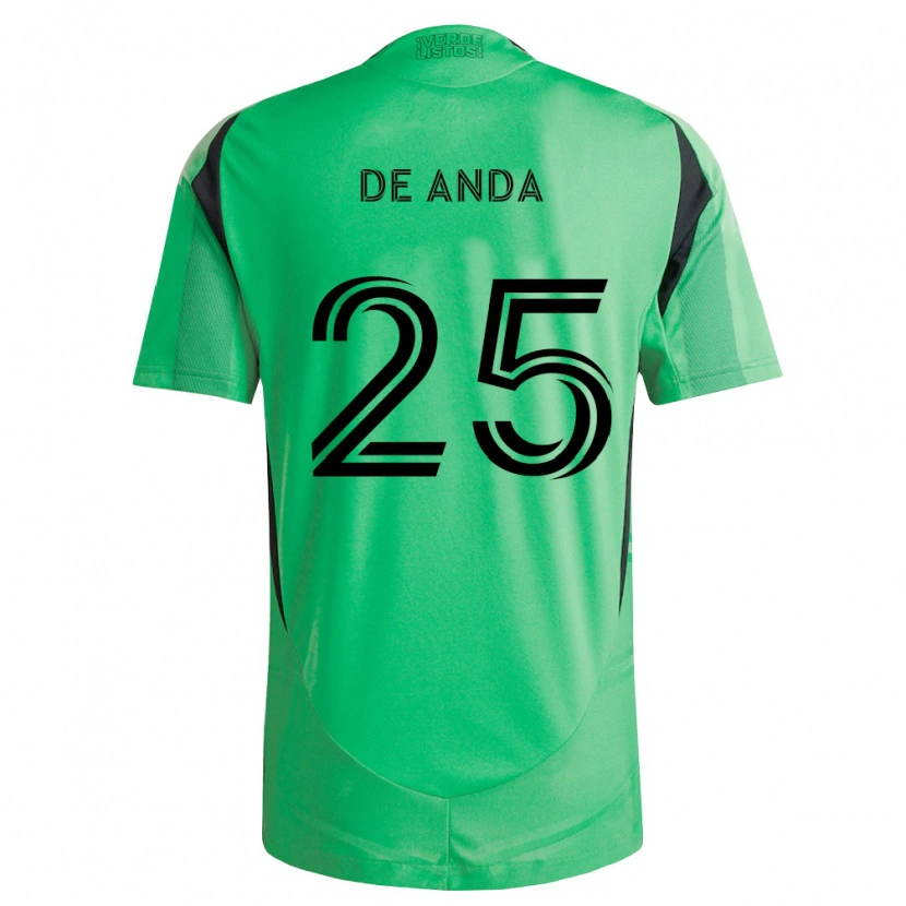 Danxen Kvinder Anthony De Anda #25 Smaragdgrøn Sort Hjemmebane Spillertrøjer 2026/27 Trøje T-Shirt