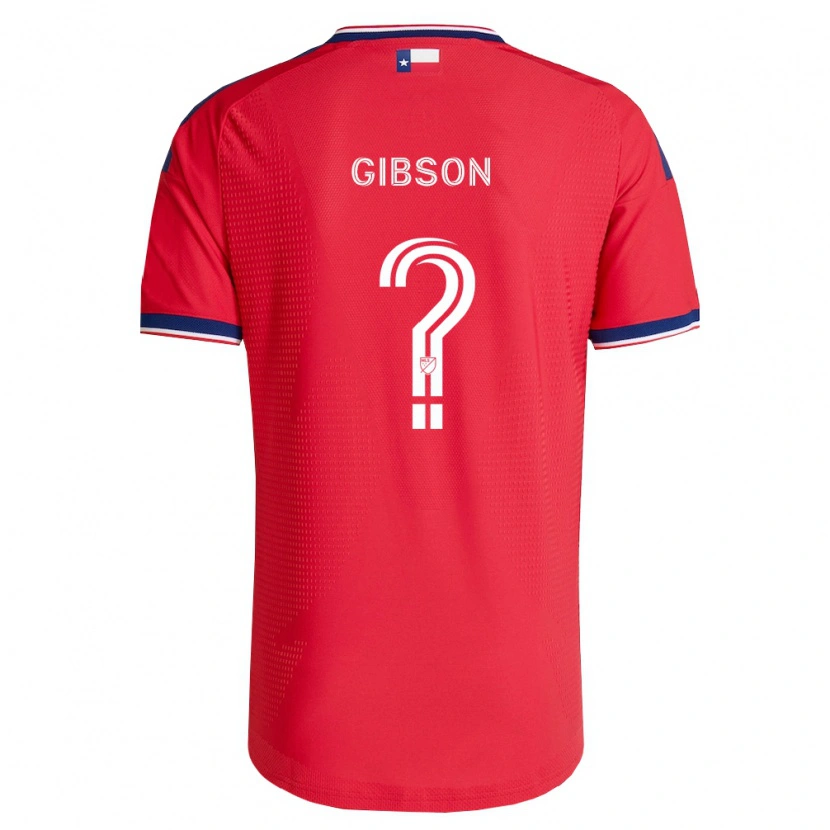 Danxen Kvinder Jonah Gibson #0 Rød Blå Hvid Hjemmebane Spillertrøjer 2026/27 Trøje T-Shirt