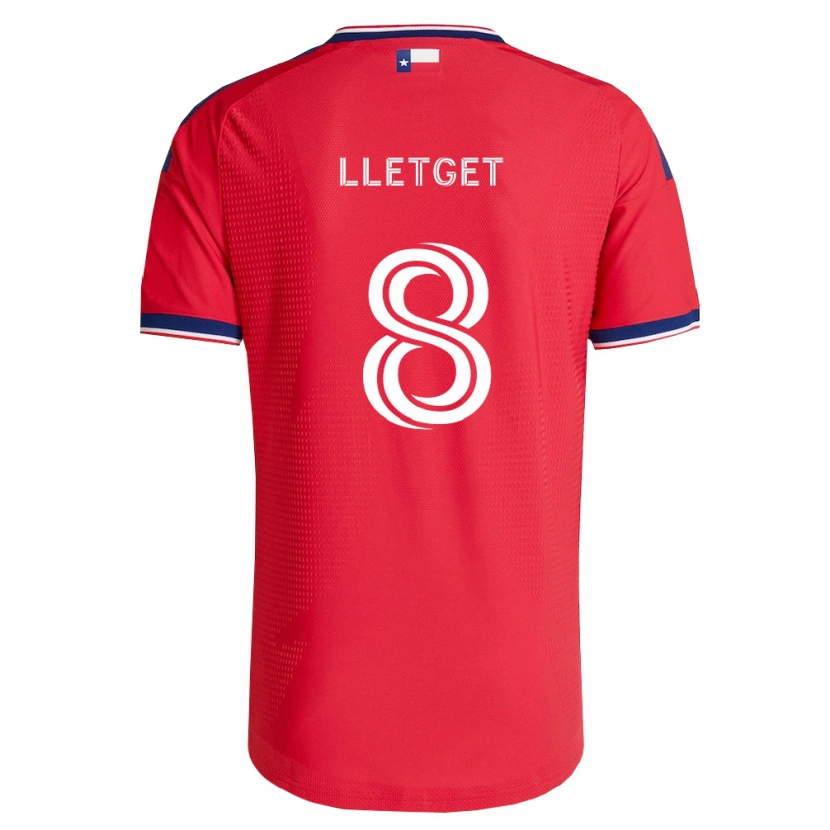 Danxen Kvinder Sebastian Lletget #8 Rød Blå Hvid Hjemmebane Spillertrøjer 2026/27 Trøje T-Shirt