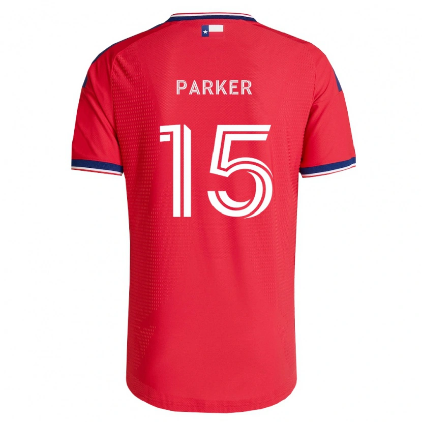 Danxen Kvinder Isaiah Parker #15 Rød Blå Hvid Hjemmebane Spillertrøjer 2026/27 Trøje T-Shirt
