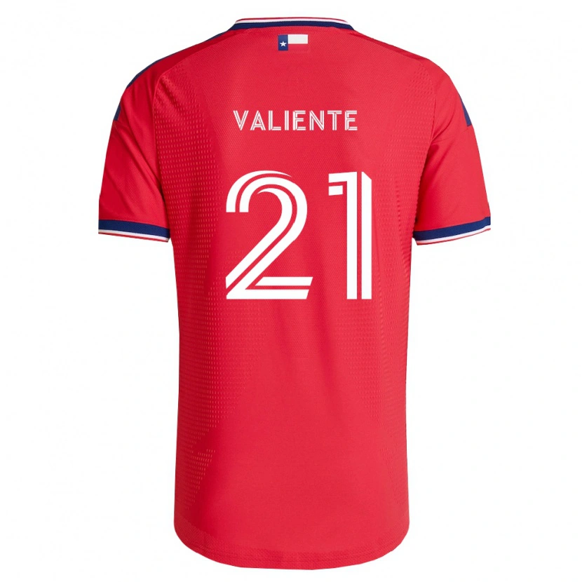Danxen Kvinder Joaquín Valiente #21 Rød Blå Hvid Hjemmebane Spillertrøjer 2026/27 Trøje T-Shirt
