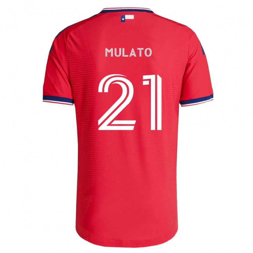 Danxen Kvinder José Mulato #21 Rød Blå Hvid Hjemmebane Spillertrøjer 2026/27 Trøje T-Shirt