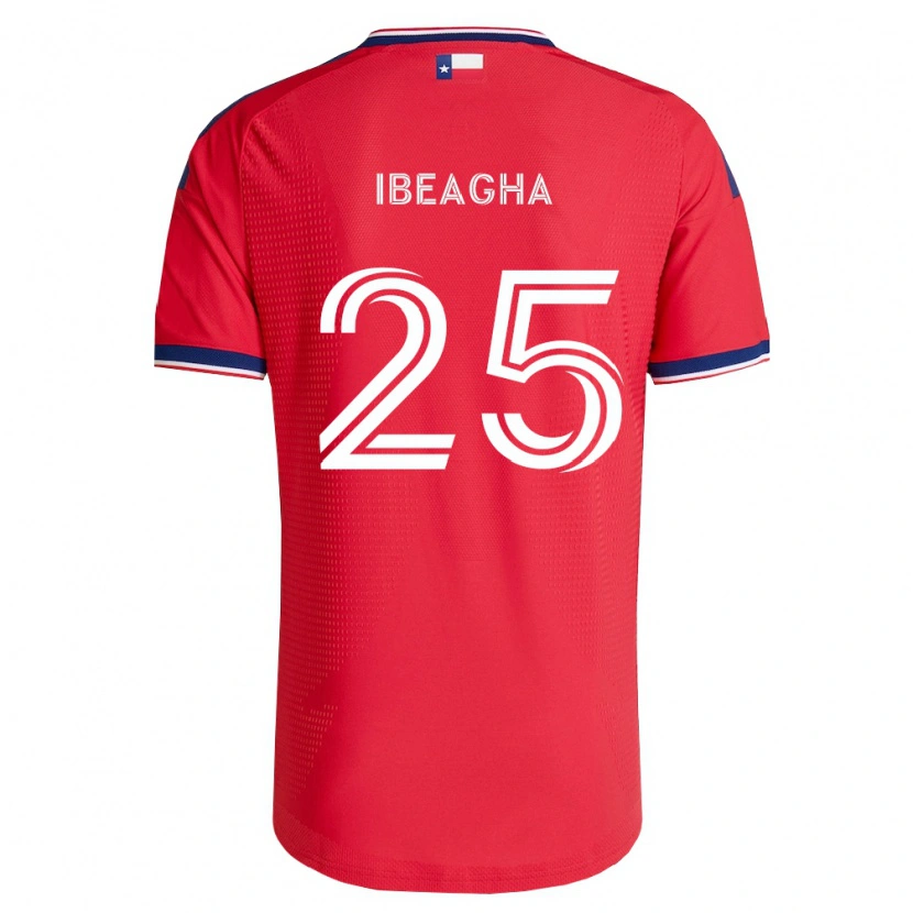 Danxen Kvinder Sebastien Ibeagha #25 Rød Blå Hvid Hjemmebane Spillertrøjer 2026/27 Trøje T-Shirt