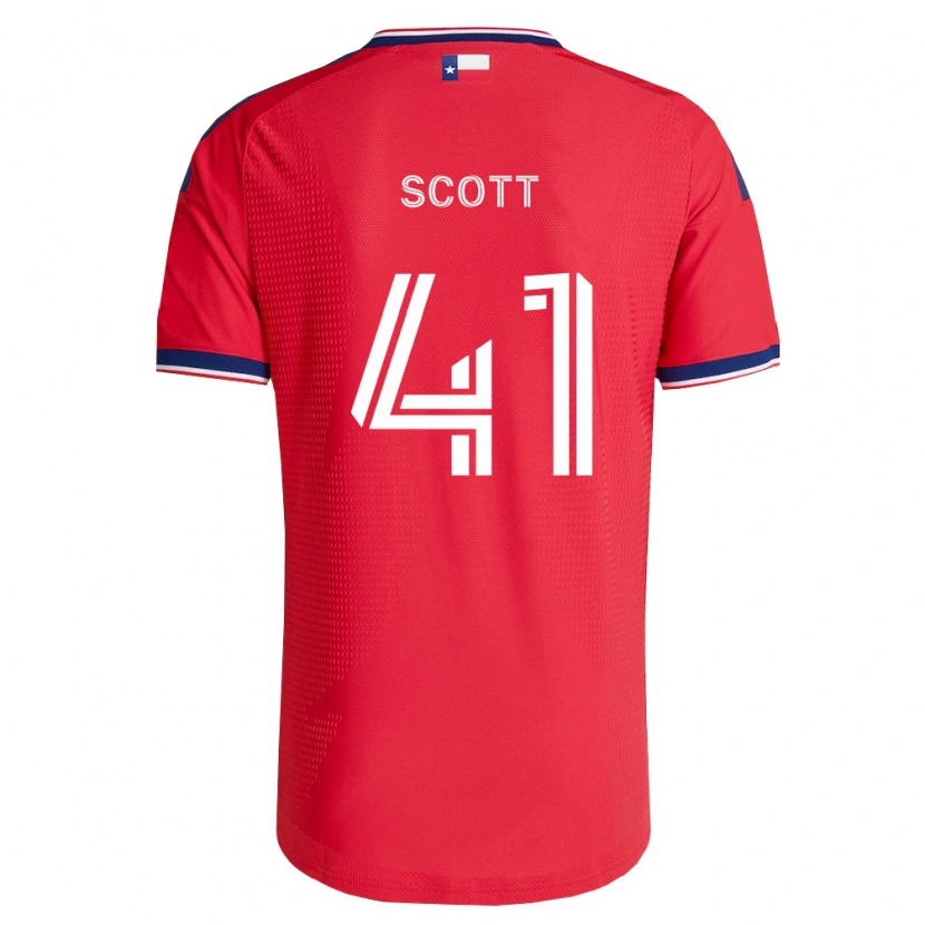 Danxen Kvinder Tarik Scott #41 Rød Blå Hvid Hjemmebane Spillertrøjer 2026/27 Trøje T-Shirt
