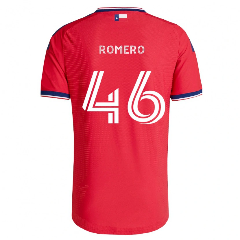 Danxen Kvinder Isaac Romero #46 Rød Blå Hvid Hjemmebane Spillertrøjer 2026/27 Trøje T-Shirt
