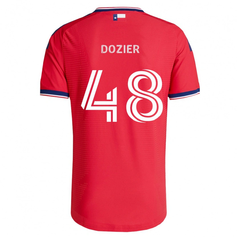 Danxen Kvinder Jonathon Dozier #48 Rød Blå Hvid Hjemmebane Spillertrøjer 2026/27 Trøje T-Shirt