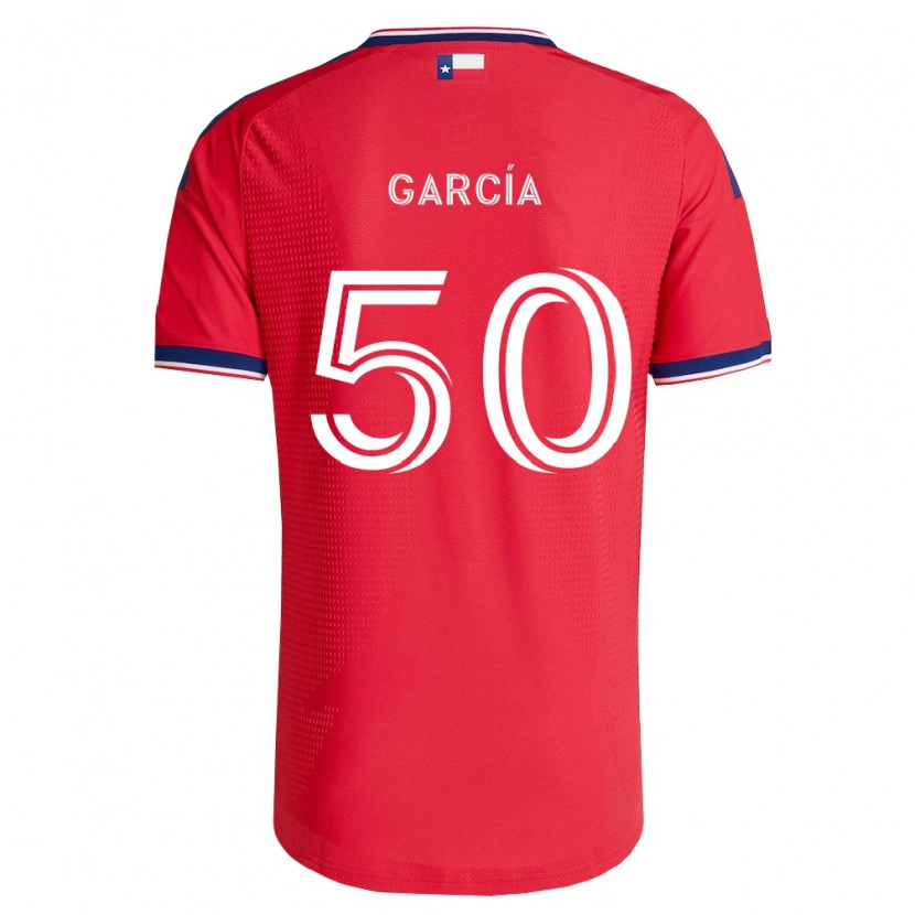 Danxen Kvinder Diego García #50 Rød Blå Hvid Hjemmebane Spillertrøjer 2026/27 Trøje T-Shirt