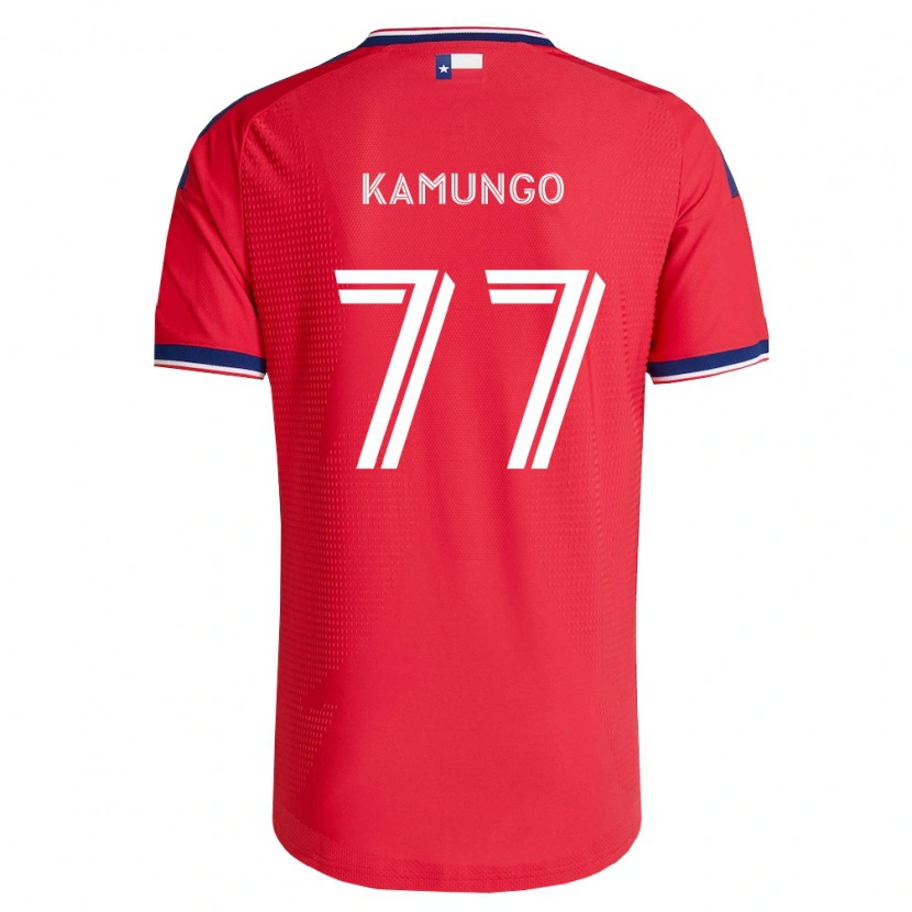 Danxen Kvinder Bernard Kamungo #77 Rød Blå Hvid Hjemmebane Spillertrøjer 2026/27 Trøje T-Shirt