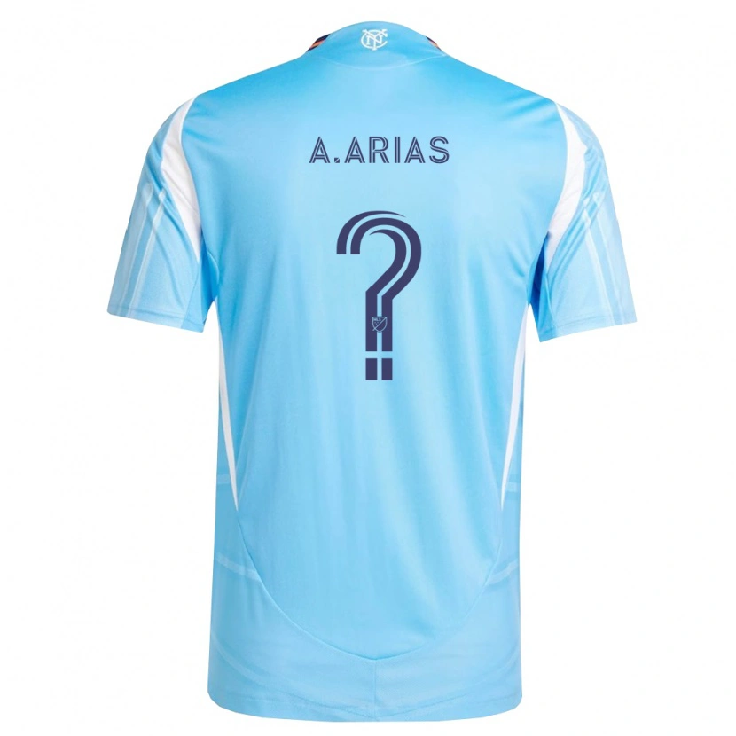 Danxen Kvinder Abner Arias #0 Himmelblå Hvid Hjemmebane Spillertrøjer 2026/27 Trøje T-Shirt