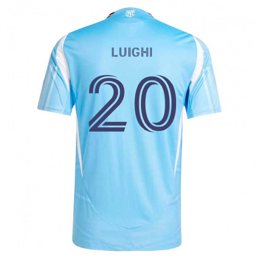 Danxen Kvinder Luighi Hanri Sousa Santos #20 Himmelblå Hvid Hjemmebane Spillertrøjer 2026/27 Trøje T-Shirt