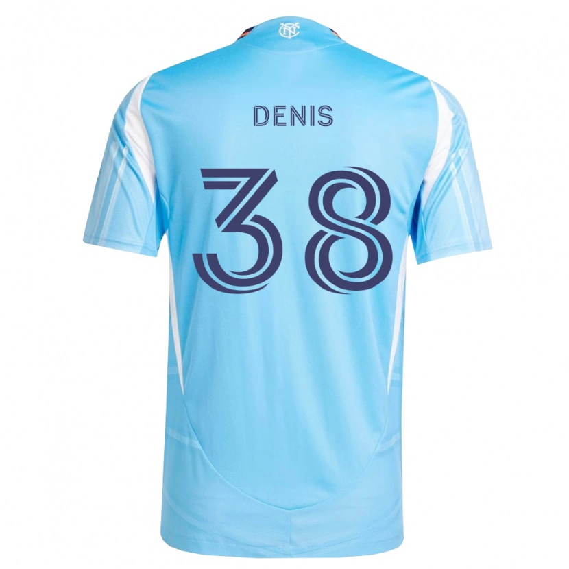 Danxen Kvinder John Denis #38 Himmelblå Hvid Hjemmebane Spillertrøjer 2026/27 Trøje T-Shirt