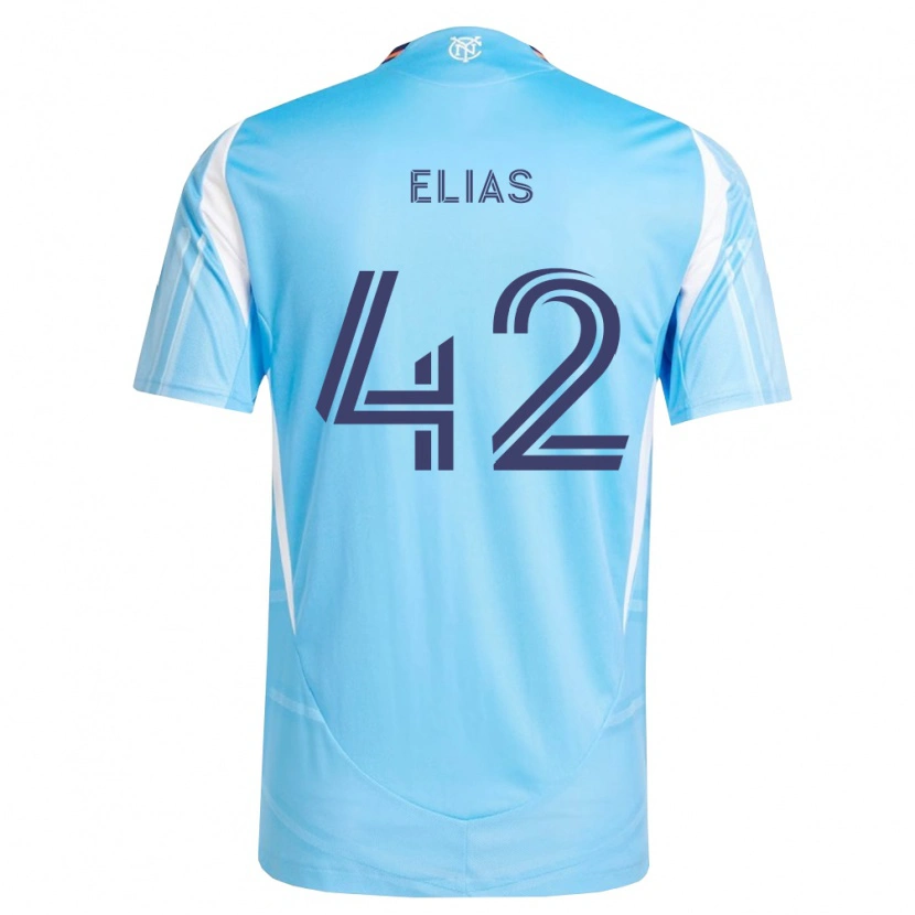Danxen Kvinder Piero Elias #42 Himmelblå Hvid Hjemmebane Spillertrøjer 2026/27 Trøje T-Shirt