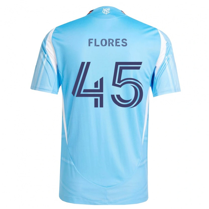 Danxen Kvinder Brian Flores #45 Himmelblå Hvid Hjemmebane Spillertrøjer 2026/27 Trøje T-Shirt