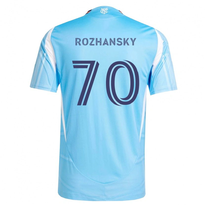 Danxen Kvinder Jake Rozhansky #70 Himmelblå Hvid Hjemmebane Spillertrøjer 2026/27 Trøje T-Shirt