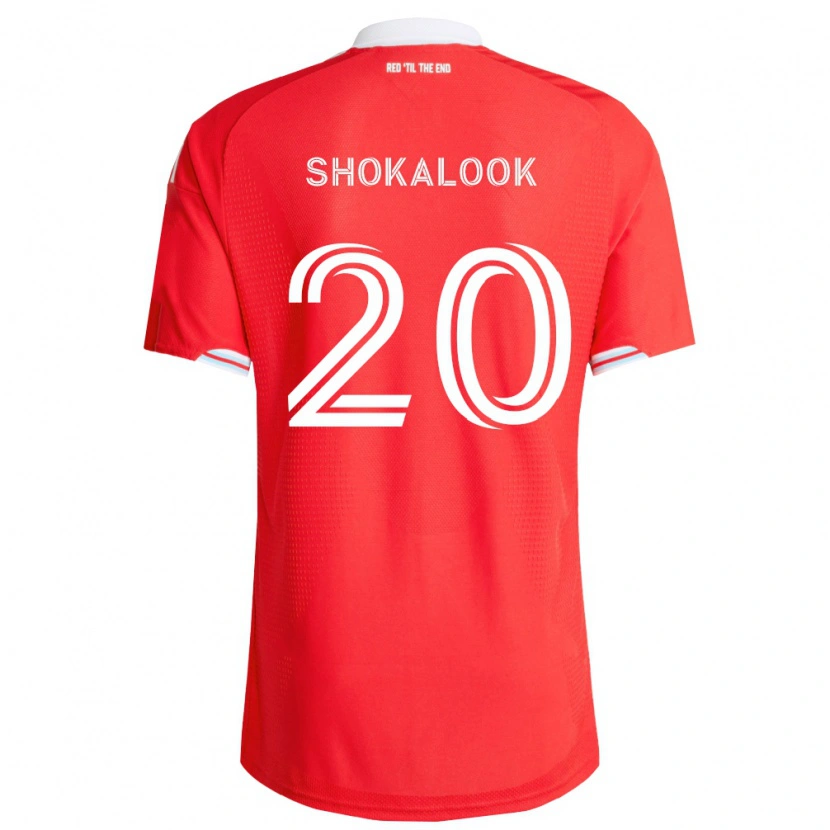 Danxen Kvinder Jason Shokalook #20 Rød Dyb Blå Hvid Hjemmebane Spillertrøjer 2026/27 Trøje T-Shirt