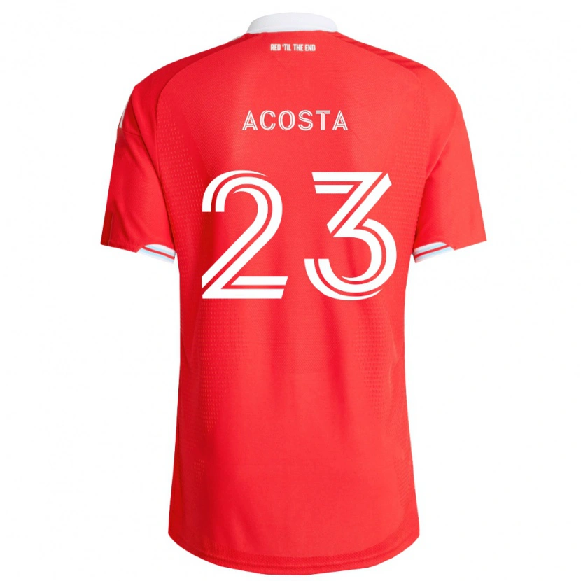 Danxen Kvinder Kellyn Acosta #23 Rød Dyb Blå Hvid Hjemmebane Spillertrøjer 2026/27 Trøje T-Shirt