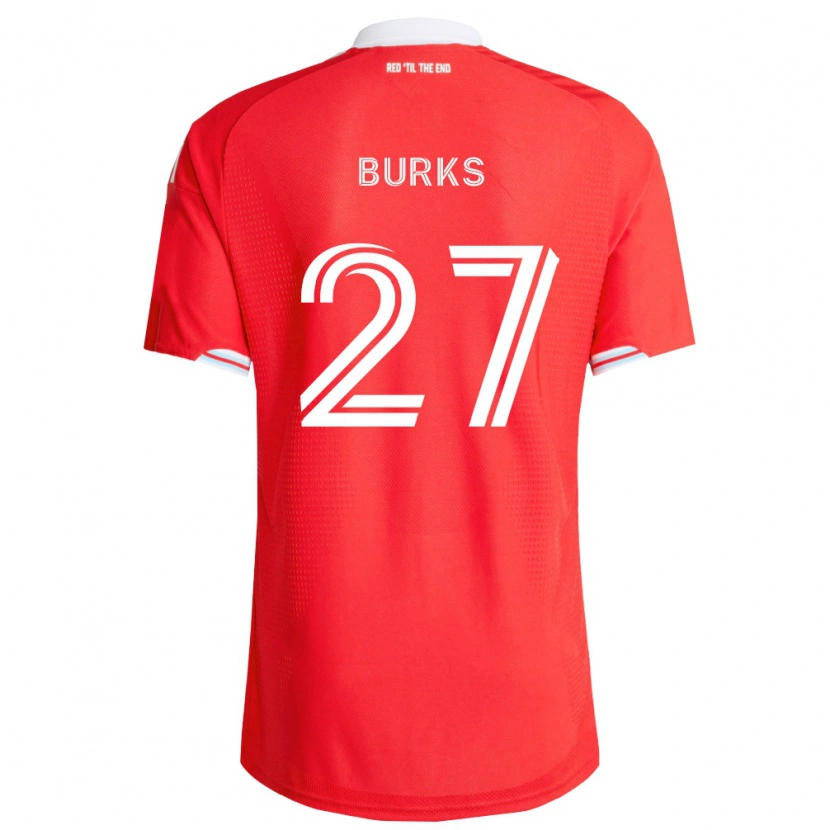 Danxen Kvinder Kendall Burks #27 Rød Dyb Blå Hvid Hjemmebane Spillertrøjer 2026/27 Trøje T-Shirt