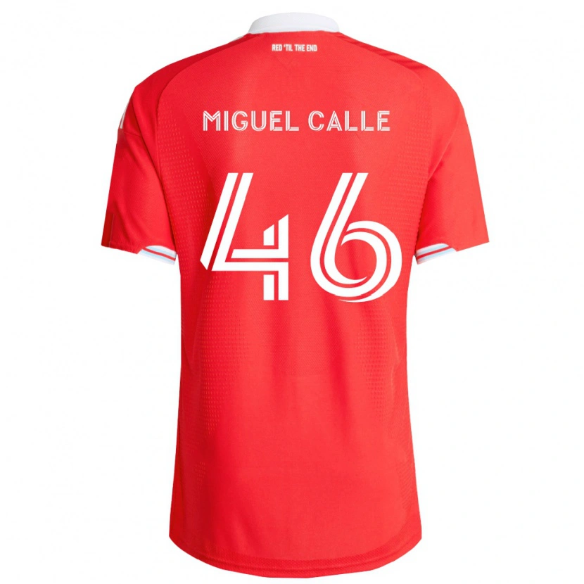 Danxen Kvinder Juan Miguel Calle #46 Rød Dyb Blå Hvid Hjemmebane Spillertrøjer 2026/27 Trøje T-Shirt