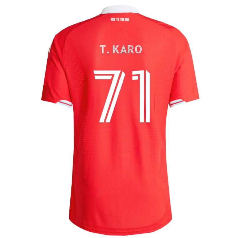 Danxen Kvinder David Tchétchao Karo #71 Rød Dyb Blå Hvid Hjemmebane Spillertrøjer 2026/27 Trøje T-Shirt
